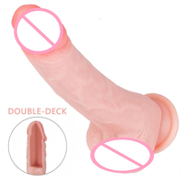 S-HANDE Dildo Sexuel Féminin Géant en Silicone, Moule en Silicone pour Dildo, Mini Pistolet de Massage pour Dildos Hommes et Femmes