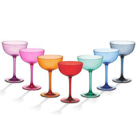 SUNYO Vente en gros de verres à cocktail Martini faits à la main en verre personnalisé, verre à champagne de haute qualité pour mariage