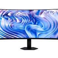 Nouvel écran d'ordinateur 34 pouces 4K 75Hz HDR IPS 21:9 VA noir, temps de réponse de 5 ms, hauteur réglable, support rotatif, double port DP/