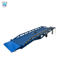Rampe mobile hydraulique en acier au carbone SY 3000 kg, pont de chargement portable 12 tonnes pour déchargement de petits camions, directement de l'usine