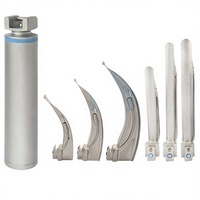 Ensemble de laryngoscopes vétérinaires professionnels, 3 lames Macintosh, 3 lames Miller, instrument manuel en acier, usage chirurgical, CE, instrument chirurgical à poignée