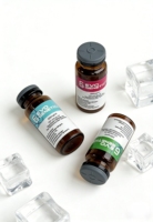 Autocollants personnalisés à texture holographique pour flacons de 3 ml, sceau adhésif inviolable pour compléments nutritionnels