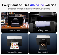 Printer UV Dual-head EPrint Lebih Panjang 1440 DPI Resolusi Tinggi Printer UV Flatbed Desktop untuk 300+ Material Printer UV 3D