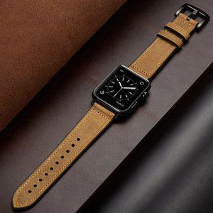 Bracelets de montre en cuir Eraysun, résistants à la transpiration, vintage, élégants, en cuir véritable pour bracelets de montre <span class=keywords><strong>Apple</strong></span> Watch <span class=keywords><strong>Se</strong></span> 7 6 38 <span class=keywords><strong>40</strong></span> 42 <span class=keywords><strong>MM</strong></span> - Product Image 6