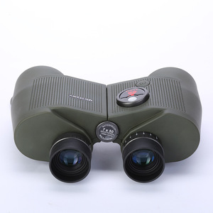 7X50 Binoculars Military Green Waterproof With Compass Outdoor Use - Product Image 5