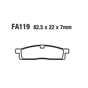 Pastillas de freno de disco para motocicleta FA119 YAMAHA <span class=keywords><strong>DT50</strong></span> YZ65 YZ80 YZ85 125, pastillas de freno de disco delanteras y traseras - Product Image 4