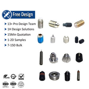 Tùy Chỉnh Thiết Lập Vít Carbon Không Gỉ Thép <span class=keywords><strong>Brass</strong></span> Nylon Vá Cone Cup Điểm Allen Hexagon Ổ Cắm Không Đầu Grub Vít Với <span class=keywords><strong>Pin</strong></span> - Product Image 1