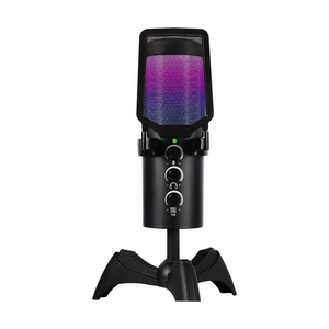 Micrófono USB RGB con Iluminación RGB, para Juegos, Streaming, Podcast, <span class=keywords><strong>ASMR</strong></span>, 4 Patrones Polares, Compatible con PC/Mac/PS4/PS5 - Product Image 2