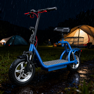 Trottinette électrique pliable compacte, poids 15 kg, sac de <span class=keywords><strong>transport</strong></span>, cadenas pour les transports publics - Product Image 1