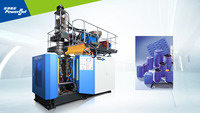Powerjet d'extrusion hdpe tambour en plastique 5 gallons machine de moulage par soufflage d'extrusion 25L 50L litres
