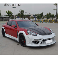 Kit carrosserie style MSY, pare-chocs en fibre de carbone, capot, pare-chocs arrière pour Porsche Panamera 970.2