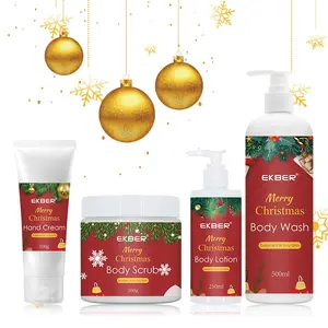 Customized Formula Bath And Body Shower Gel Skin Care Hot Selling Spa Essence Lotion Whitening Luxury Christmas Bath Set Gift