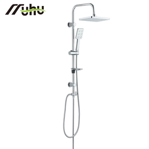 Ensemble de douche pour salle de bain, colonne de douche réglable avec <span class=keywords><strong>kit</strong></span> de douche combiné, <span class=keywords><strong>kit</strong></span> de mélangeur de douche pour toilette en acier inoxydable complet et tuyau - Product Image 3