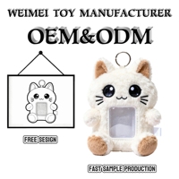 Porte-cartes en peluche pour chat personnalisé en PVC/silicone avec design et logo personnalisés - Haute qualité certifiée ASTM