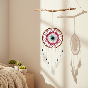 Atrapasueños de Ojo Turco Dorado con Diseño Único y Elegante - Product Image 3