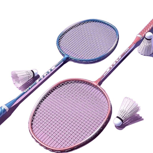 Ensemble de <span class=keywords><strong>badminton</strong></span> léger et facile à contrôler, <span class=keywords><strong>raquette</strong></span> d'entraînement résistante aux chocs, fabriquée en ferroalliage, <span class=keywords><strong>raquette</strong></span> pour débutants - Product Image 5