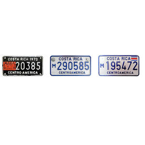 Placas de Matrícula de Costa Rica Personalizadas en Relieve, Placas de Matrícula de Aluminio para Automóviles Sublimables en Blanco - Product Image 6