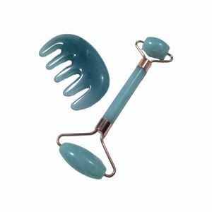 Peigne et rouleau de massage facial en résine Guasha de haute qualité, couleur personnalisée, très demandés - Product Image 5