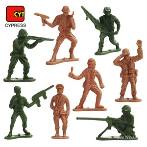 Mini soldats en plastique à échelle, jouets de deuxième guerre mondiale - Product Image 3