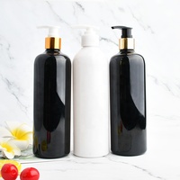 Bouteille en verre de shampoing large de luxe bon marché 500ml savon à pompe bouteille en verre de shampoing large de luxe 500ml savon à pompe