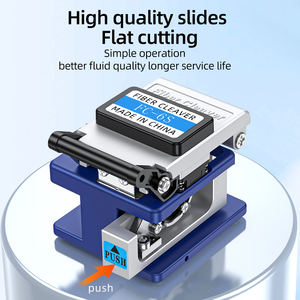 ZOERAX FC-6S Cleaver serat optik 250μm dilapisi baja, alat pemotong pengupasan FTTH alat koneksi dingin peralatan serat - Product Image 6