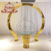 Décor de mariage personnalisé Toile de fond pour événement Arche de scène en acier inoxydable pour mariage