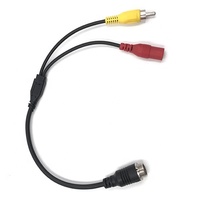 OEM GX12 havacılık kafa 4 pinli AV DC kablo Rca Video güç kablosu araba monitörlü kamera DVR bağlantı hattı