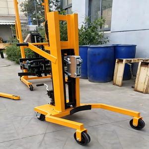 Truk drum oli DTF450 200 liter untuk pengangkatan dan penanganan hidrolik di pabrik kimia, truk tangan hidrolik 600mm untuk pengangkatan. - Product Image 3