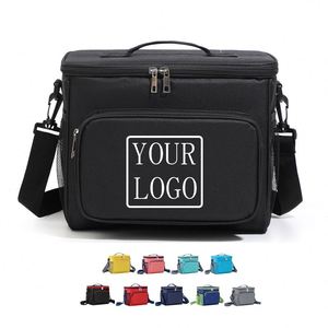 Sac à lunch portable 10L avec logo personnalisé, sac isotherme imperméable, sac de pique-nique réutilisable, sac de rangement alimentaire, sac isotherme cadeau - Product Image 1