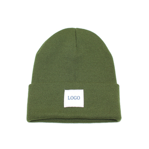 Benutzer definierte Herren Luxus Polyester Mütze Hüte Benutzer definierte Logo Strick mütze in loser Schüttung mit benutzer definierten Logo Winter hüte - Product Image 1