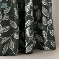 Cortinas Decorativas de Poliéster Suave con Estampado Floral Personalizado de Fábrica, con Filtro de Luz y Privacidad, para Sala de Estar, Hotel o Villa