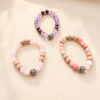 Bracelet de perles parfumées en pierre naturelle avec breloque étoile de mer, style bohème, empilable, bijoux de plage estivaux pour femme, sans huile essentielle
