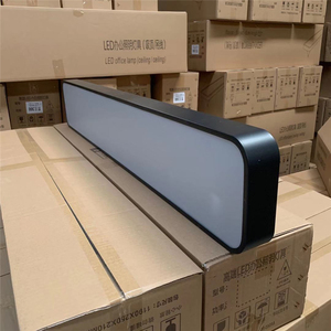 Ultra-sottile rettangolare semplice listello <span class=keywords><strong>a</strong></span> LED profilo pendente Linkable pannello lineare luce incassata LED con alta visibilità - Product Image 3