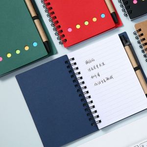 Wholesale OME Brand Handmade Business Style Address <b>Book</b> Silk Screen Printed Kraft Paper Sticky Note Set N-Time Notebook - Product Image 3