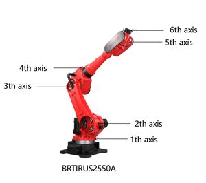 Bras de robot industriel BRTIRUS1510A avec portée de 1500 mm, PLC et moteur, capacité de charge de 10 kg, protection IP54 - Product Image 2
