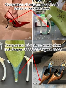 Eleganti <span class=keywords><strong>sandali</strong></span> con tacco <span class=keywords><strong>a</strong></span> spillo con tacco <span class=keywords><strong>a</strong></span> spillo Sexy in pelle laccata rossa con Design <span class=keywords><strong>a</strong></span> <span class=keywords><strong>punta</strong></span> chiusura Slip-On per la moda autunnale - Product Image 2