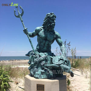 Grande sculpture en bronze de dieu poseidon de <span class=keywords><strong>mythologie</strong></span> <span class=keywords><strong>grecque</strong></span> sur mesure pour paysage de parc <span class=keywords><strong>et</strong></span> de jardin extérieur - Product Image 5