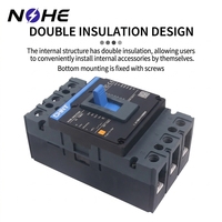 Disjoncteur électronique Chint 125A 3P en plastique à montage sur rail DIN, 3 pôles 80A 100A, disjoncteur à boîtier moulé MCCB