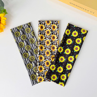 Bandeau élastique tournesol pour femme, imprimé léopard et zèbre, extensible, pour le sport, le yoga, le maquillage, accessoire de mode pour cheveux à usage quotidien