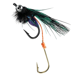 Nuevo señuelo de pesca con doble anzuelo para insectos venenosos, tipo <span class=keywords><strong>serpiente</strong></span> de <span class=keywords><strong>cascabel</strong></span>, para micro-caza de pez blanco, tilapia y cíclidos. - Product Image 1