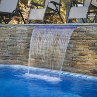 Fuente de cascada de roca montada en la pared para interiores Watershow, adornos de jardín, cascada de pared