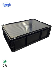 صندوق صندوق لينول صندوق بلاستيك أسود مضاد للستاتيكية PP أسود موصل خط كراج صندوق مكونات إلكترونية مع غطاء - Product Image 3