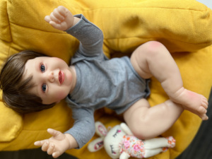 60 cm tái sinh bé búp bê <span class=keywords><strong>KODI</strong></span> Hoàn Thành Sơn 24 inch mũm mĩm sống động như thật dễ thương Toddler mềm cảm ứng quà tặng cho trẻ em sưu tập - Product Image 5