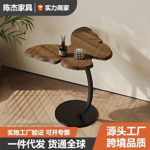 Creative Butterfly Side Table Wood <b>Top</b> 15-20kg <b>Load</b> Capacity Nightstand Living Room Bedroom Use - Product Image 5