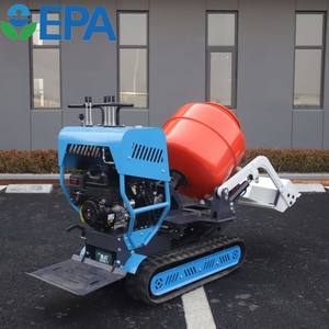 Petite mini bétonnière movile diesel électrique automatique pour la construction, mobile, portable, à chargement automatique, avec tambour - Product Image 6