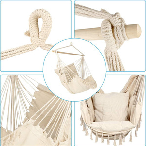 Gran oferta, silla de <span class=keywords><strong>hamaca</strong></span> columpio moderna con borlas, silla colgante de <span class=keywords><strong>hamaca</strong></span> <span class=keywords><strong>blanca</strong></span> para relajarse - Product Image 4