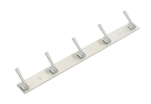 Stainless Steel 5 Pin Cloth <b>Hook</b> SS202 Wall Mounted Heavy Duty Rustproof Door <b>Hook</b> <b>Towel</b> Coat Hanger Organizer - Product Image 2