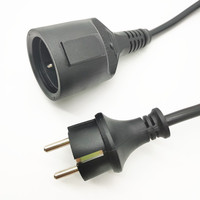 Cordon d'alimentation VDE 3 broches rallonge de prise électrique CEE7/17 prise Cordon d'alimentation Ip44 cordon d'alimentation 3 broches iec norme européenne