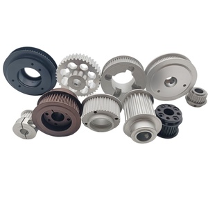 <span class=keywords><strong>Poulie</strong></span> de courroie de distribution à double moyeu en aluminium d'usinage CNC avec <span class=keywords><strong>vis</strong></span> de réglage - Product Image 3