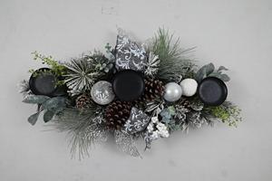 Bougeoir artificiel de décoration personnalisé populaire Bougeoir de Noël élégant en PVC - Product Image 3